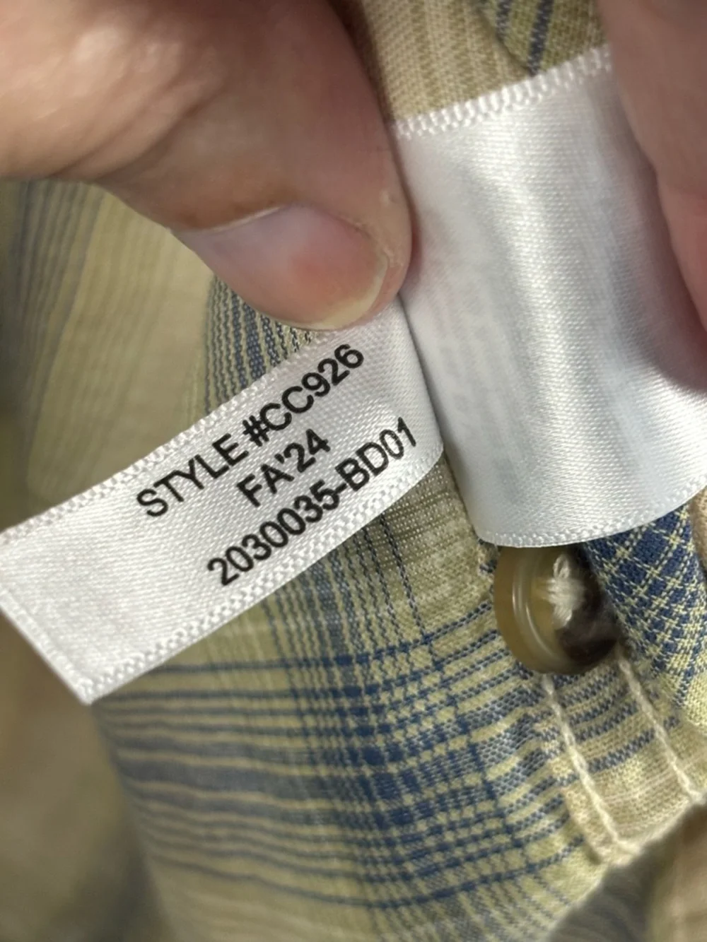 NWT JCREW Men's Short Sleeve Cotton Button-Up Shirt in Beige Plaid Size Small